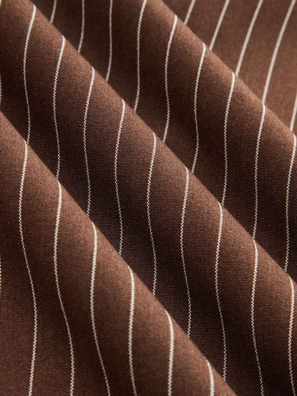 Commense Brown Pinstripe Wide-Leg Jumpsuit - Picture 12 of 14